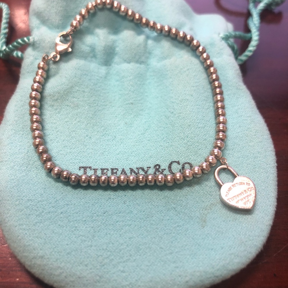 Tiffany & Co mini heart beaded bracelet